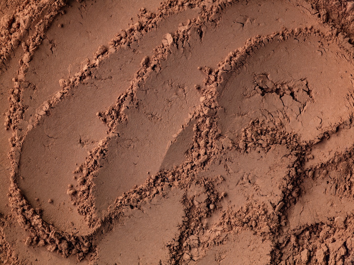 cocoa powder texture, top view
